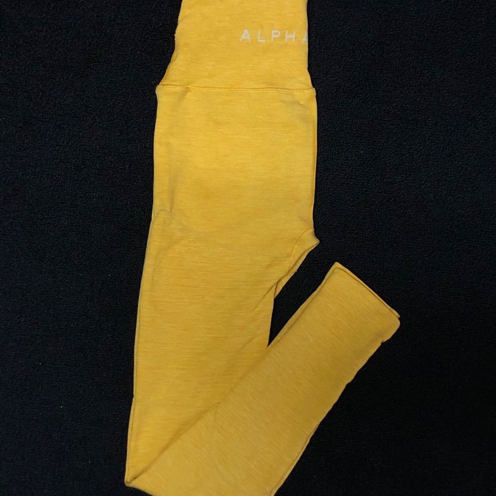 Yellow Alphalete Leggings